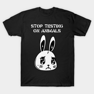 Stop Animal Testing - End Vivisection - Cruelty Free T-Shirt